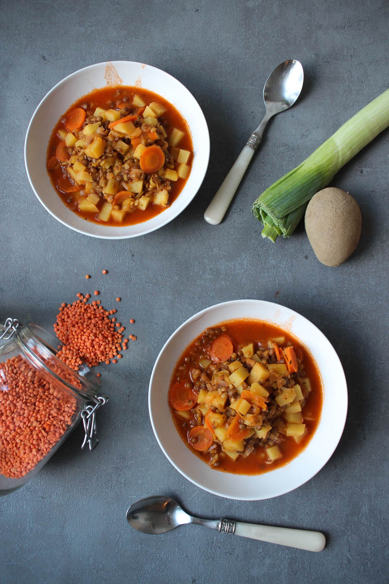 Veganes Linsengulasch