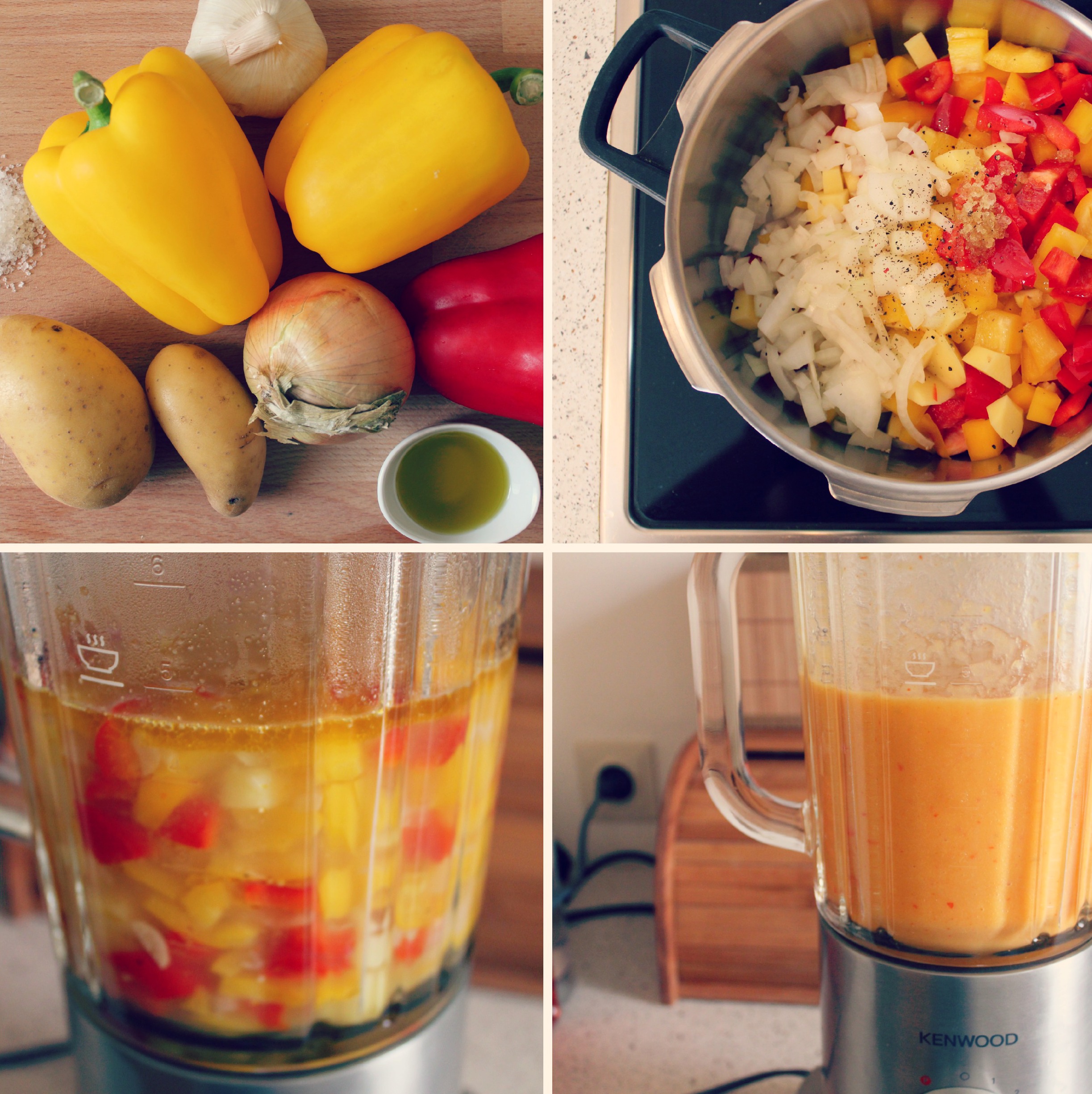 Paprikacremesuppe - blattgrün