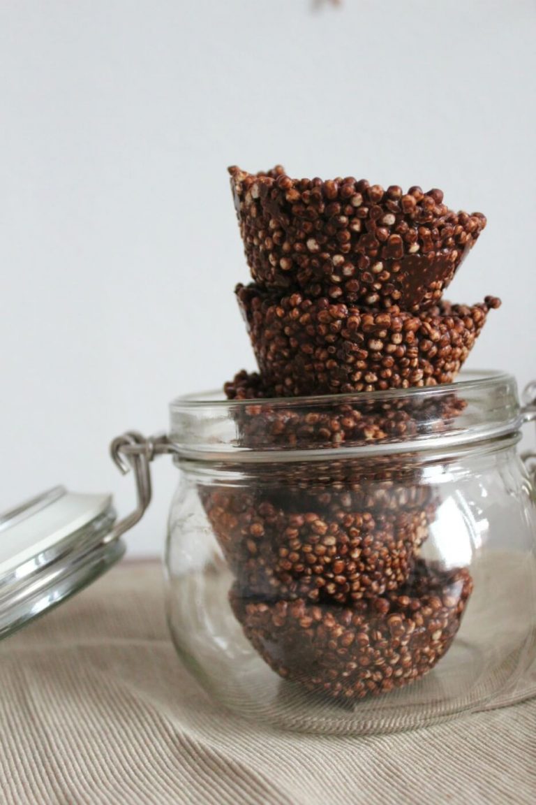 Schokoladige Quinoa Pops - blattgrün